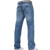 Crosshatch Mens Wak New Straignt Leg Jeans Mid Stonewash