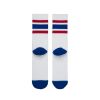Stance Mens New Classic Crew Comfort Boyd 4 Cotton Socks Blue