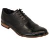 Cavani Oxford Real Leather Black Gatesby Brogues Casual Designer Retro Shoes