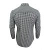 Crosshatch Mens Larix Gingham Cotton Shirt Navy