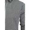 Crosshatch Mens Larix Gingham Cotton Shirt Navy