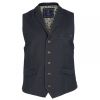 Cavani Mens Konan Plain Waistcoat Navy 