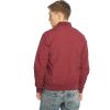 Jack & Jones Mens Pacific Biker Bomber Jacket Mod Cordovan