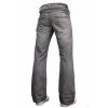 Enzo Mens A42 Designer Flared Bootcut Denim Grey Wash Jeans