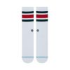 Stance Mens New Classic Crew Comfort Boyd 4 Cotton Socks White Red
