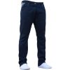 Enzo Mens New EZ329 Regular Fit Straight Leg Jeans Coated Navy Jeans