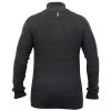Crosshatch Masons Cotton Pullover Neck Knitted Jumper Charcoal