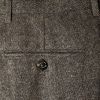 Cavani Kaos Mens 3 Piece Suits Plain Tweed Regular Fit Blazer Brown