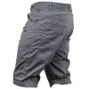 Crosshatch Mens Kractus Designer Cargo Chino Shorts Charcoal