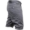 Crosshatch Mens Kractus Designer Cargo Chino Shorts Charcoal