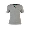 Alanzo Button Up Ribbed Fitted T-Shirt Grey