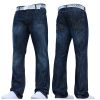 Smith & Jones Mens Furio Straight Leg Jeans Dark Used Look