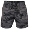 Crosshatch Mens Designer Army Camo Swimming Trunks Shorts Charcoal