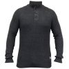 Crosshatch Masons Cotton Pullover Neck Knitted Jumper Charcoal