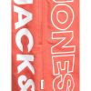 Jack & Jones Mens New Branded JJIARUBA Swim Shorts Hot Coral