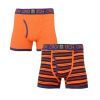 Crosshatch 2 Pack Deckster Branded Designer Boxer Trunks Underwear Red