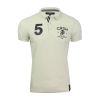 Crosshatch Aichi Mens Authentic Casual Designer Pique Polo Shirt Vapourous Grey