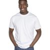 Mens D555 New Premium Weight Combed Cotton King Size Crew Neck T-Shirt Grey