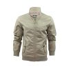 Crosshatch Mens Designer Harrington Harrinz 2 Jacket Khaki