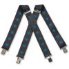 Brimarc Mens Heavy Duty Nautical Star Braces Trouser Belt Suspender 2" 50mm Wide 