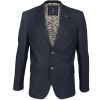 Cavani Mens New Konan Suede Elbow Patches Blazer Navy 