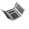 New Mens Crosshatch Three Fold Zip Nylon Affluence Wallets White