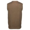 Farah Mens Stern Tank Top Vest Knitted V Neck Jumper Smoke