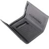 New Mens Crosshatch Three Fold Zip Nylon Vaults Wallets Steel Grey