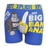 Xplicit Men's Funny Rude Umph Geek Cartoon Novelty Boxer Shorts Trunks Nautical Blue