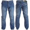 Mens New Jeans Crosshatch Newport Light Washed Straight Leg Jeans