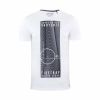 Firetrap Mens Tabb Branded Designer Casual Blackseal T Shirt White
