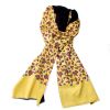 Warrior Clothing Mod Vintage Tassled Scarf Mustard Paisley