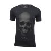 Crosshatch Mens Carebrum Designer Casual Skull T Shirt Periscope