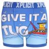 Xplicit Men's Funny Rude Tugger Geek Cartoon Novelty Boxer Shorts Trunks Turkish Sea