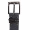 Mens New Belt Crosshatch Chucker Embossed Design PU Leather Look Eiffel Tower