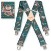 Brimarc Mens Heavy Duty Power Tools Green Braces Trouser Belt Suspender 2" 50mm Wide