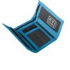 New Mens Crosshatch Three Fold Zip Nylon Affluence Wallets Turkish Tile