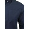 Crosshatch Mens Oxford Almond Cotton Shirt Navy