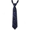 Warrior Mens Mod Style Blue Vintage Paisley Tie 1970s Look