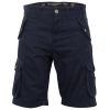 Crosshatch Mens Thorley Designer Cargo Combat Chino Shorts Navy
