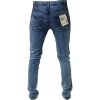Designer Super Skinny Leg Stretch Jeans Jet Snow Wash