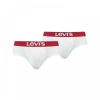 Mens Levi's New Branded 2 Pack Solid Breifs White