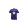Vintage Retro Mens Crest T-Shirt Blue