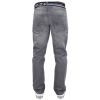 Enzo Mens EZ 324 Designer Denim Stonewashed Jeans Pants Grey