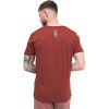 New Crosshatch Mens Bordan Branded Designer Casual V Neck T Shirt Deep Red