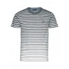 Casual Striped Noize Crew Neck T-Shirt Black