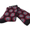 Warrior Retro Night Owl Vintage Socksteady Socks pack of 2 pairs Mod Black