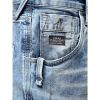 Designer Boxy Powell Loose Fit Jeans 864 Distressed Light Wash