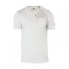 Crosshatch New Mens Casual Graphic V Neck T Shirt Lightfeet White