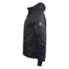 Crosshatch Windbreaker Jacket Lightweight Zip Summer Achernar Hooded Top Black